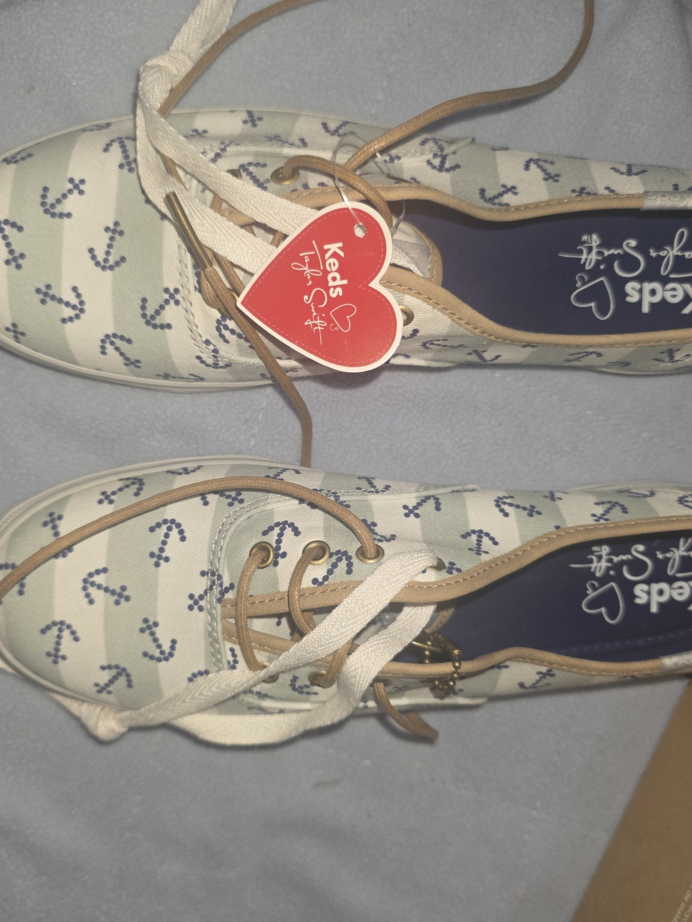 Keds Canvas Anchor-Print Sneakers- TAYLOR SWIFT